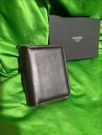 [ 미사용 박스 포함 ] MARUSHO 몬프리니 가죽 접이식 지갑