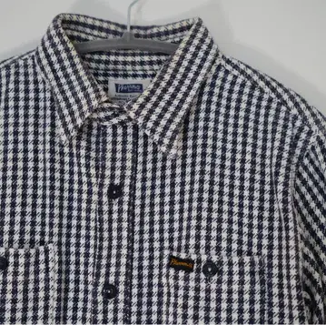 페로우즈 헤비 웨이트 플란넬 셔츠 하운드투스 체크 패턴