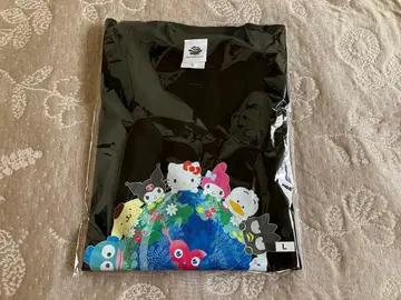 EXPO2027 요코하마 만박 산리오 뚱크뚱크 티셔츠 블랙 L 사이즈