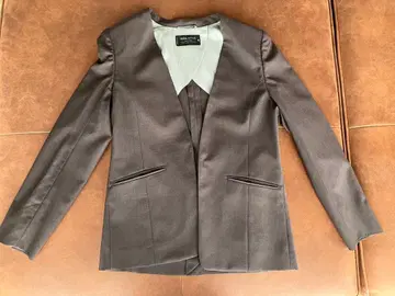 REDA ACTIVE 노카라 자켓 다크 브라운