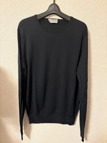 S 블랙 크루넥 존스메들리 울 30G