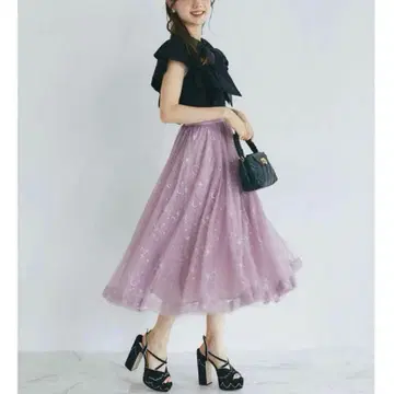 tocco closet 라메 스커트