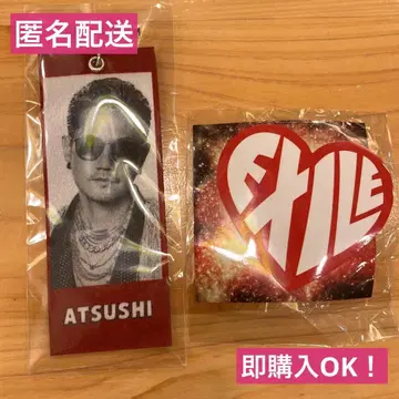 미개봉! EXILE 가챠 ATSUSHI 메지루시 택 스티커