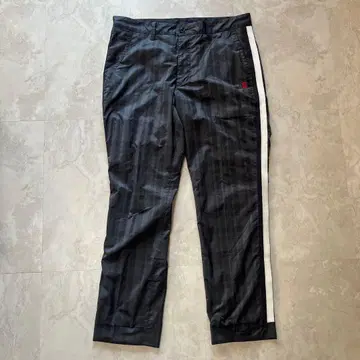 러프앤소웰 체크 스트라이프 디자인 블랙 팬츠 XL