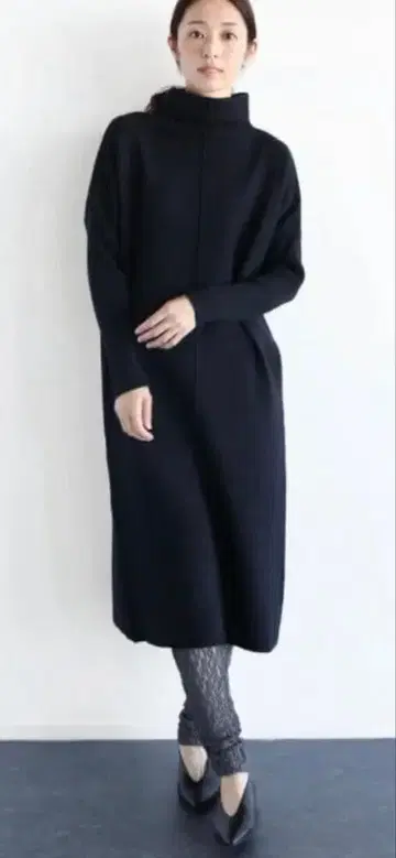 택 포함 새상품 soeur7 니트 원피스 네이비