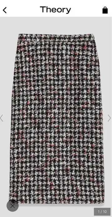 theory luxe 트위드 타이트 스커트 040 현행 모델
