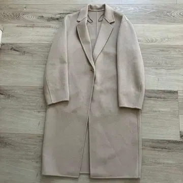 유니클로 베이지 롱 코트