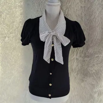 Y2K 페어리 그런지 위시코어 발레코어 도트 빅 리본 L