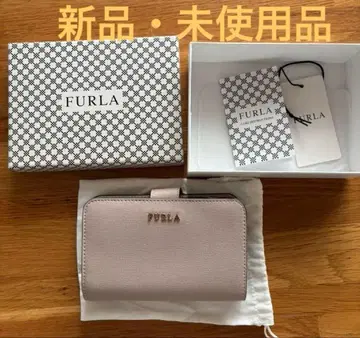 FURLA 2단 접이식 지갑 베이지