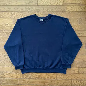 90s 00s JERZEES 맨투맨 네이비 무지 XL