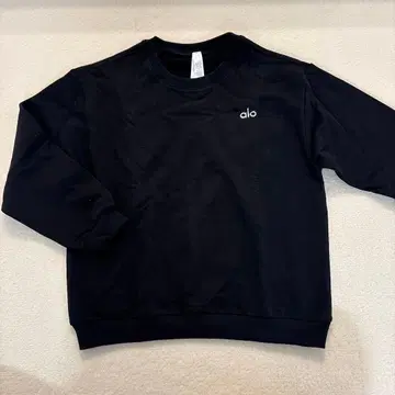 alo 블랙 맨투맨 S 트레이닝복