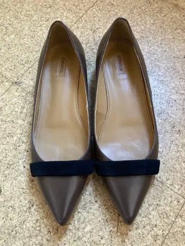 첸버 브라운 스틸레토 펌프스 37