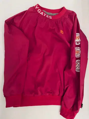 PG 로고 빨간색 스윙 자켓