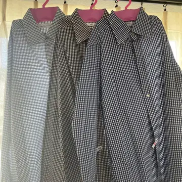 Green Label Relaxing 긴팔 와이셔츠 체크 무늬 묶음 판매