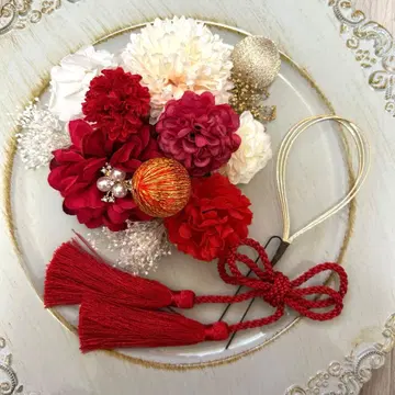 성인식 졸업식 시치고산 사전 촬영 머리 장식 세트