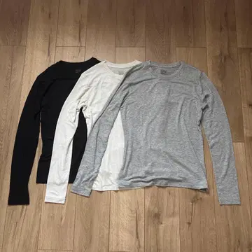 유니클로 울트라 웜 히트텍 캐시미어 블렌드 크루넥 T 3개 세트