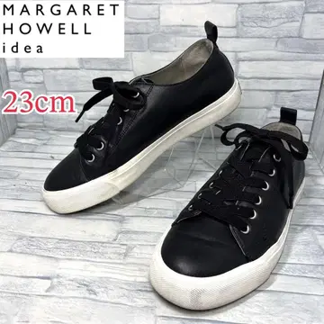 새상품급 마가렛호웰 아이디어 가죽 스니커즈 블랙 23cm