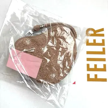 [ 새상품 ] FEILER 페이러 러브러리 하트 하트형 파우치 베이지