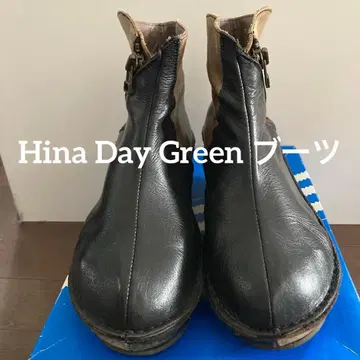 가죽 지퍼 숏부츠 블랙 브라운