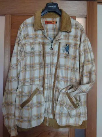 체크 무늬 커버올