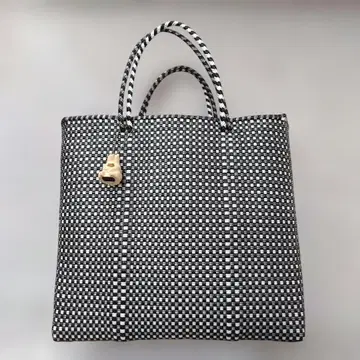 Letra/레트라 미니 체크 무늬 메르카도 백 (M 사이즈)