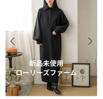 로리즈팜 소매 볼륨 니트 원피스