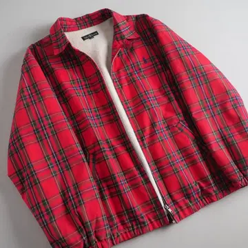 랄프 로렌 블루종 스윙탑 체크 무늬 새상품급