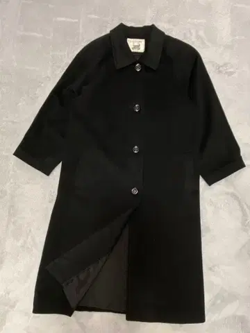 퓨어 캐시미어 100% 롱 코트 블랙 13호