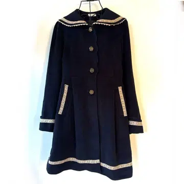 axes femme 네이비 체스터 코트 페어리 그런지 모리걸