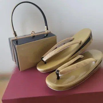 성인식 골드 조리와 백 세트 LL 사이즈