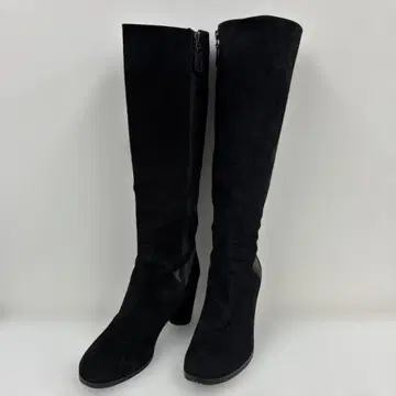 TSUMORI CHISATO 츠모리치사토 스웨이드 롱 부츠 블랙 24.0