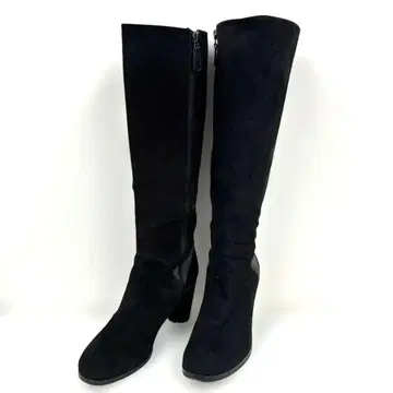 TSUMORI CHISATO 츠모리치사토 스웨이드 롱 부츠 블랙 24.0