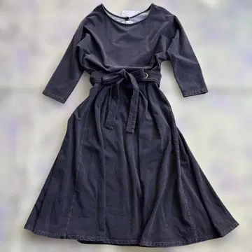 안미카 ANELA*LUX 다크 그레이 원피스 11호 미사용 새상품