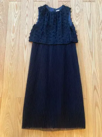 kaene 블랙 롱 슬리브리스 원피스