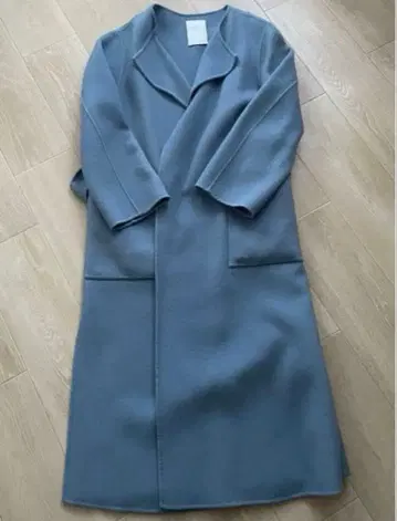 NOBLE 노블 울 리버 코트 노카라