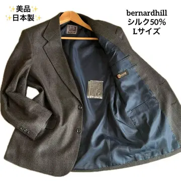 새상품급 일본제 bernardhill 테일러드 자켓 그레이 실크 50%
