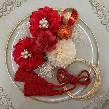 성인식 졸업식 시치고산 사전 촬영 머리 장식