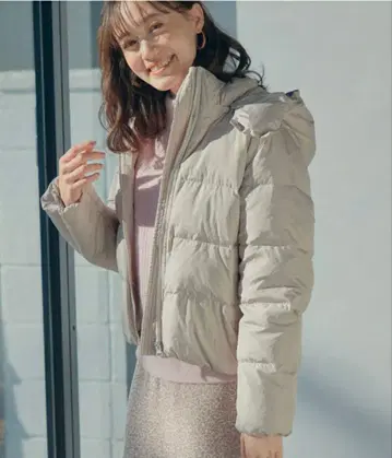 ViS 후디드 다운 블루종