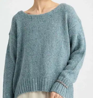 BABYLONE 네프 보트넥 니트