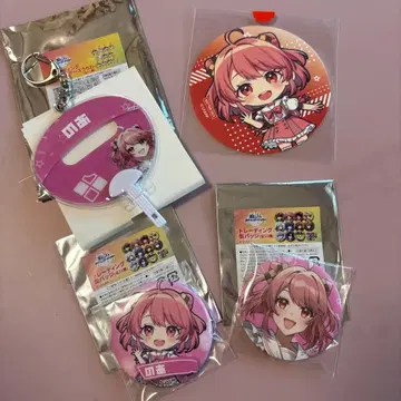 컬러풀 피치 노아 도쿄 타워 캔뱃지 부채형 캔뱃지 케이스 코스터