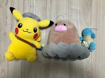 포켓몬 피카츄 디그다 꼬부기 봉제 인형