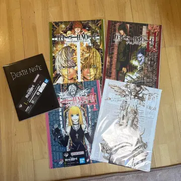 데스노트 제일복권 1번 복권 F상 클리어 포스터 4종 문구류 1종