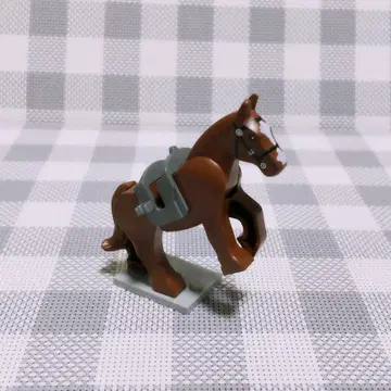 레고 미니 피규어 정품 말 다리 가동 브라운