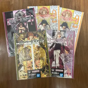 DEATHNOTE 데스노트 1번 복권 F상 클리어 포스터 5장 세트