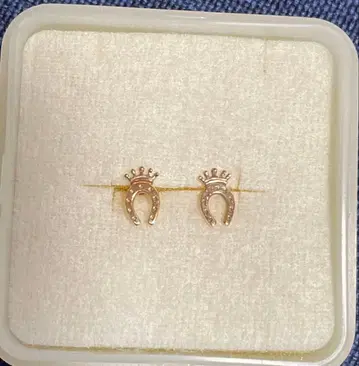 nojess k10 귀걸이 왕관 호스슈