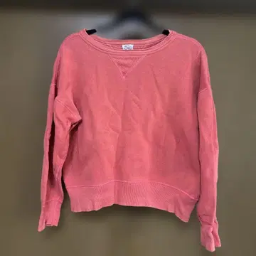 FULLCOUNT 여성용 살몬 핑크 크루넥 맨투맨