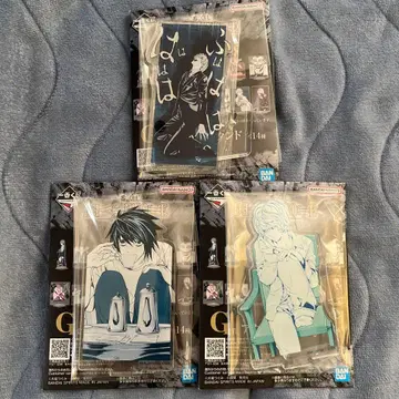 데스노트 아크릴 스탠드 3세트 라이토 L 니아