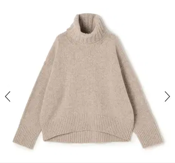 GALERIE VIE 파인 울 터틀넥 풀오버