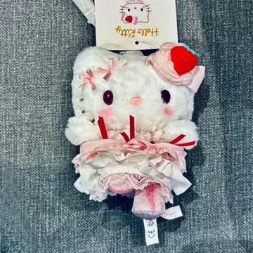 헬로키티 마스코트 백참 (딸기 휘핑 케이크) 산리오