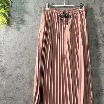 필드코어 플리츠 스커트 롱 기장 발수 효과 있음 허리밴딩 끈 L